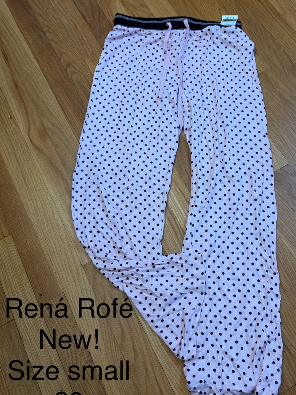 Rena Rofé Pink Polka Dot Women's Lounge Pants